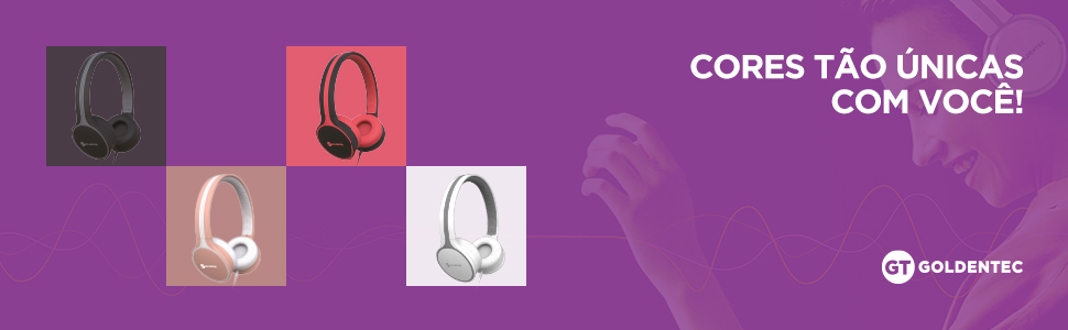 Headphone GT Duo Preto com Laranja